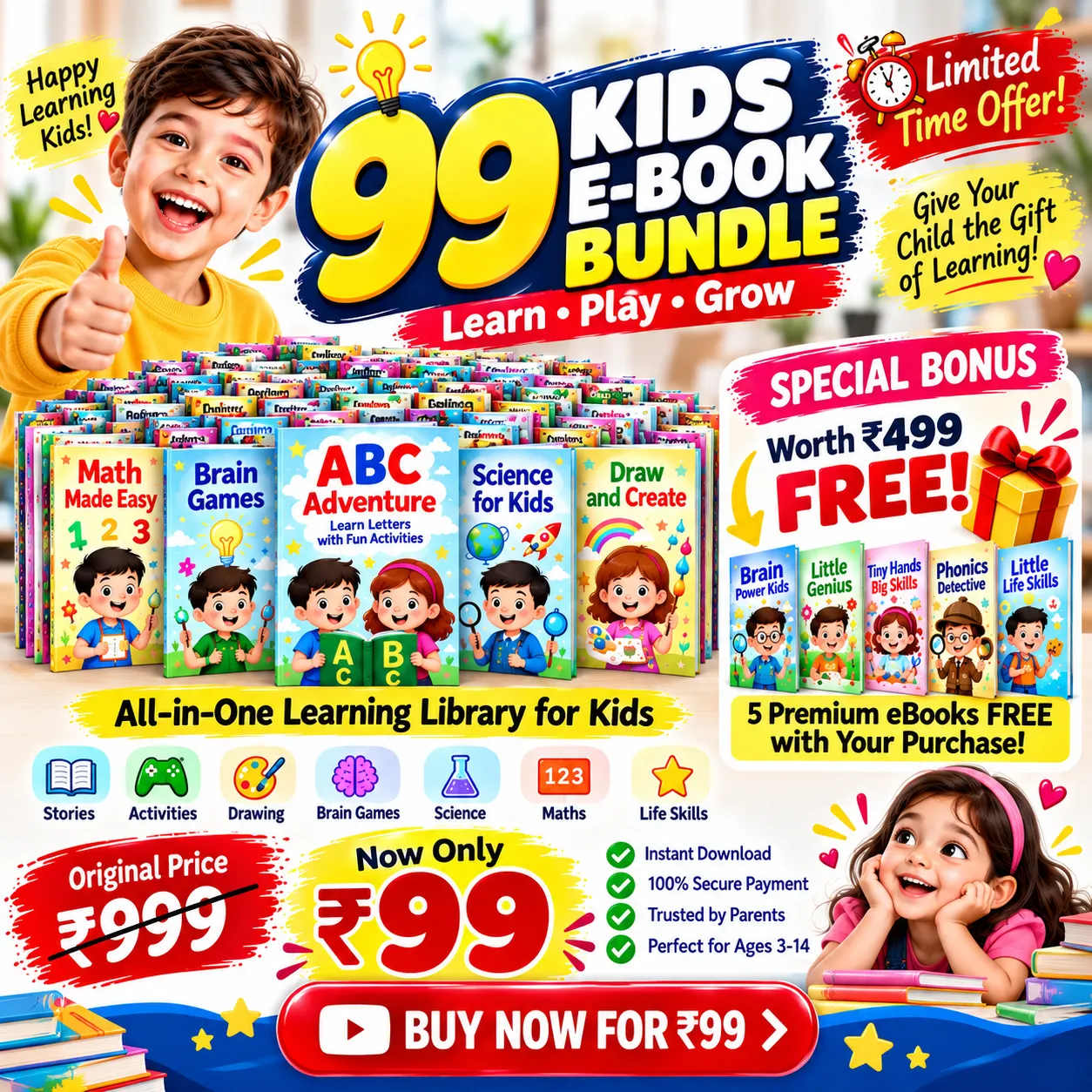 10-in-1 Kids eBook Bundle - All 10 Ebooks